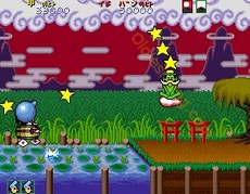 une photo d'Ã©cran de Pistol Daimyo No Bouken sur Arcade